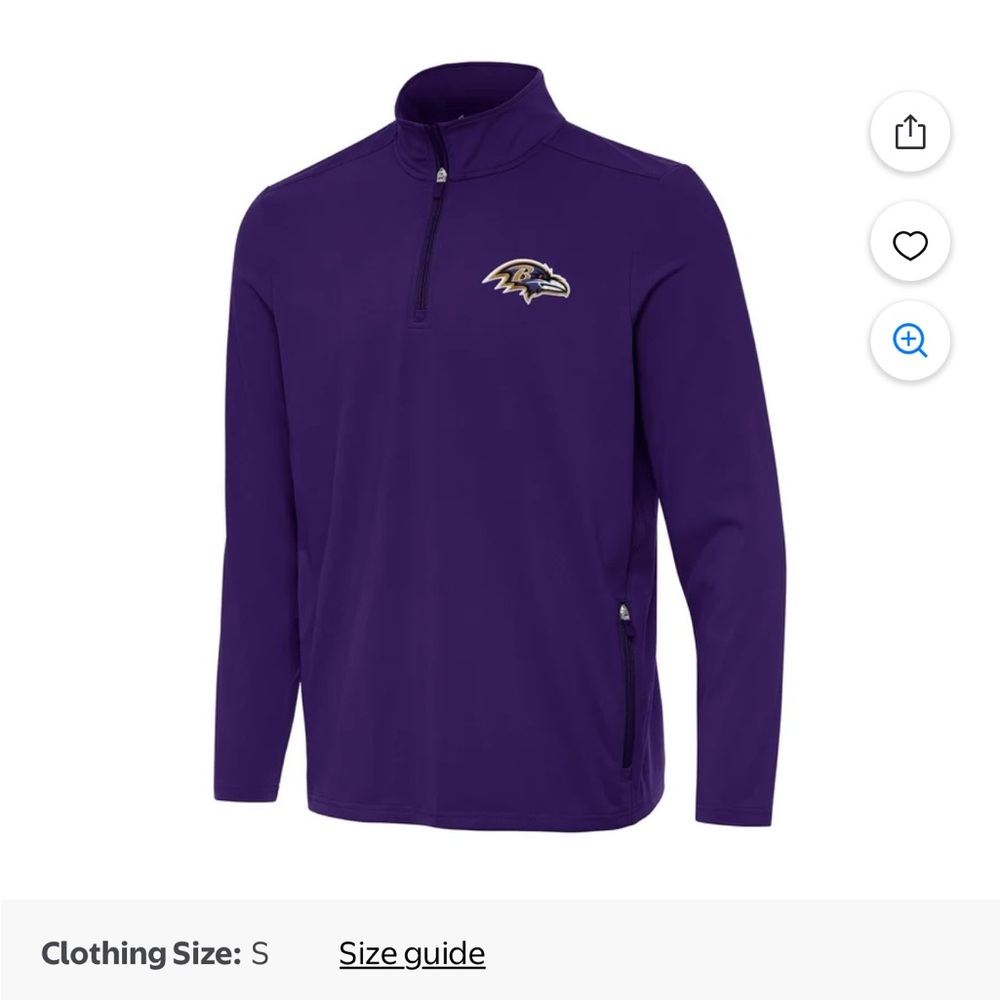 Baltimore ravens  Quarter-Zip Pullover with Logo. From fnl shop